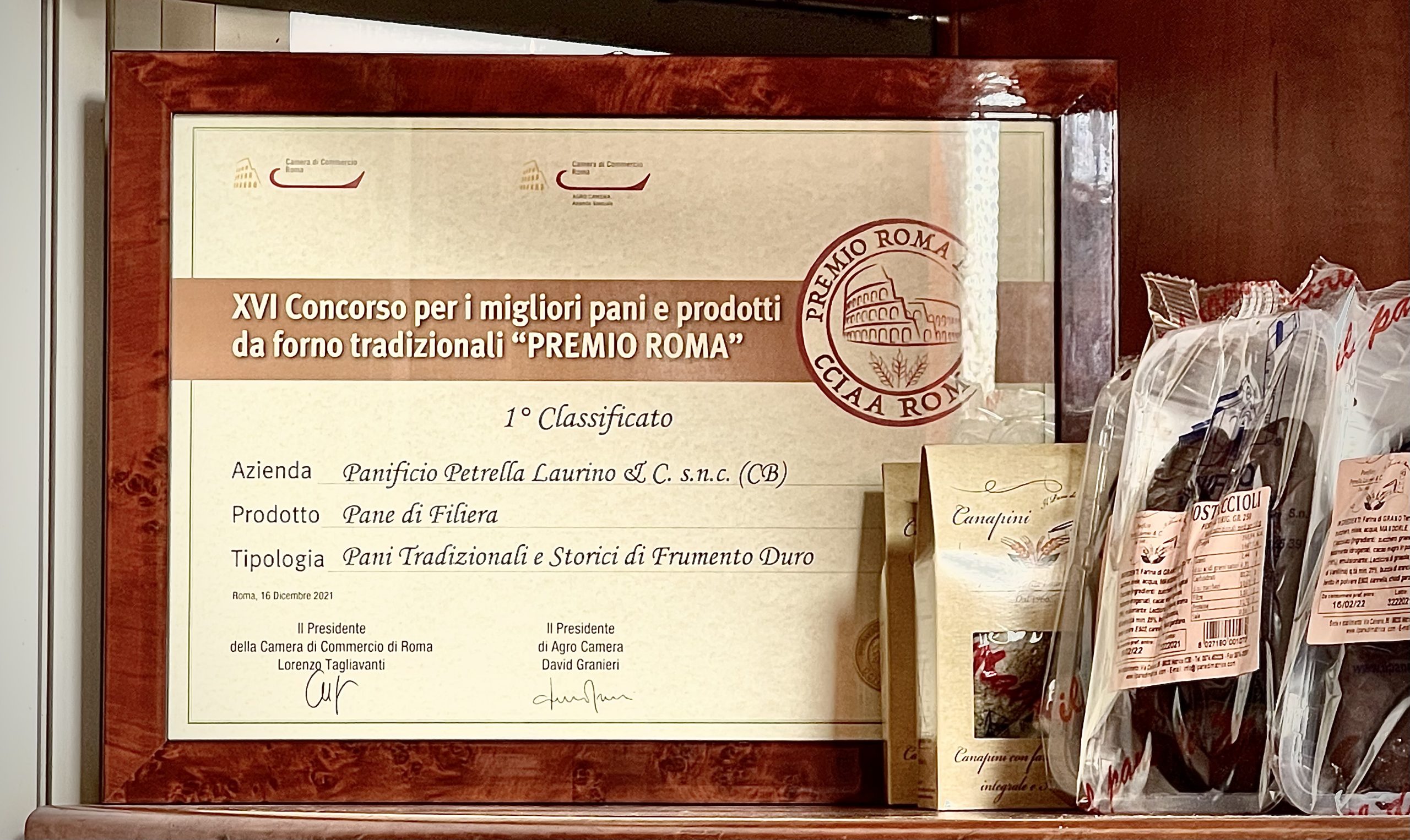 premio roma pane di filiera